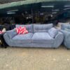 3-Seater Dusty Blue Butterfly Sofa